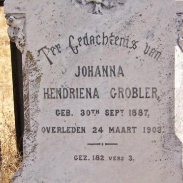 GROBLER Johanna Hendriena 1887-1903