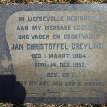 GREYLING Jan Christoffel 1894-1952