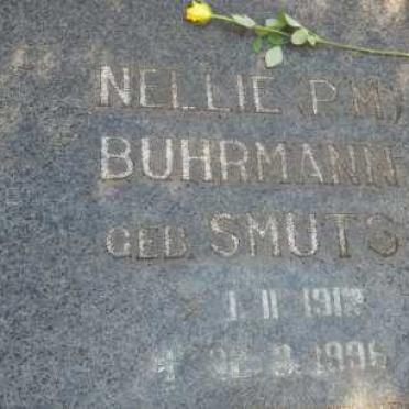 BUHRMANN Nellie P.M. nee SMUTS 1912-1996