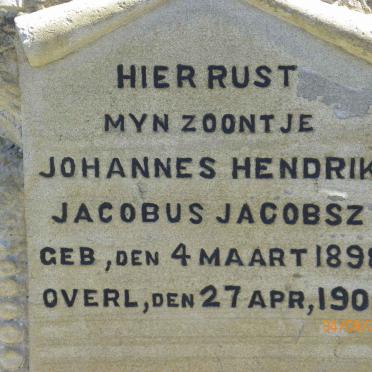 JACOBSZ Johannes Hendrik Jacobus 1898-1900