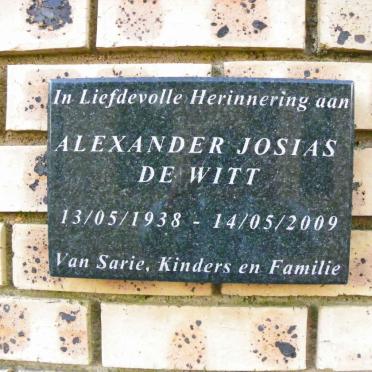 WITT Alexander Josias, de 1938-2009