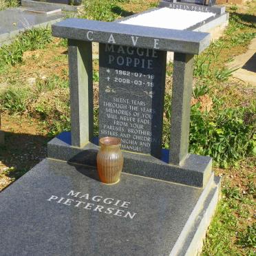 CAVE Maggie Poppie, PIETERSEN 1962-2008