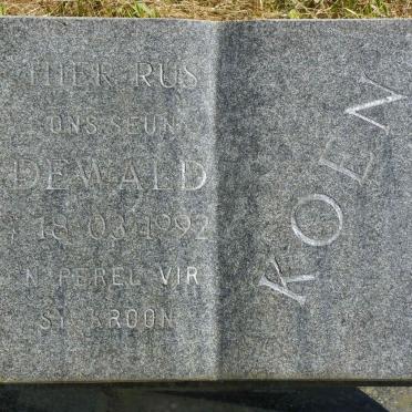 KOEN Dewald 1992-1992