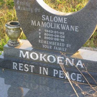MOKOENA Salome Mamolikwane 1943-2000