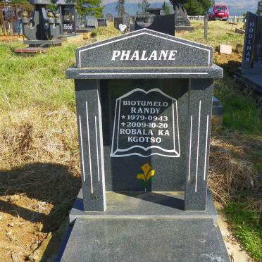 PHALANE Biotumelo Randy 1979-2009