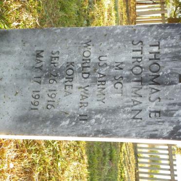 STROTMAN Thomas E. 1916-1991