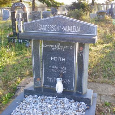 SANDERSON Edith, RAMALEMA 1975-2007