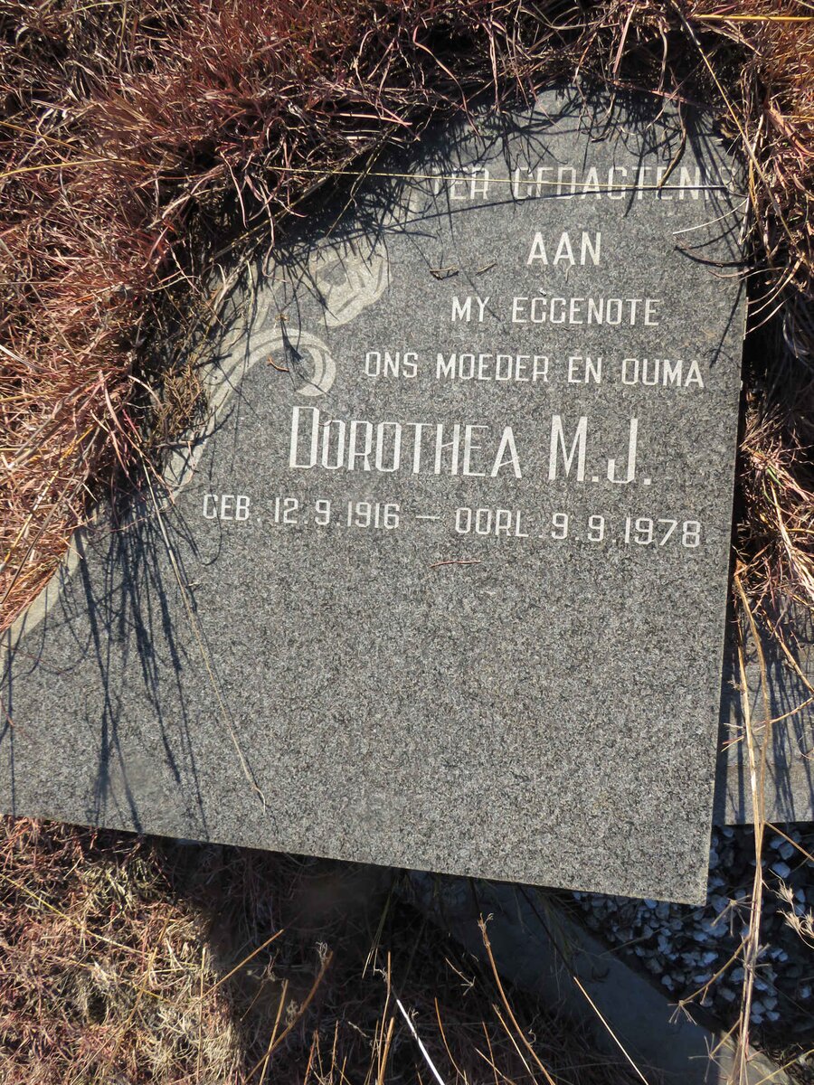 ? Dorothea M.J. 1916-1978