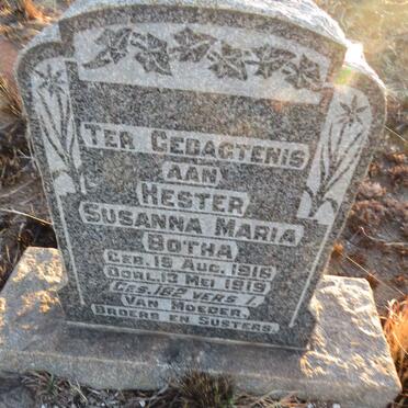 BOTHA Hester Susanna Maria 1916-1919
