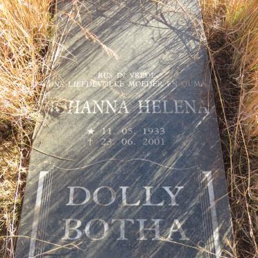 BOTHA Johanna Helena 1933-2001 