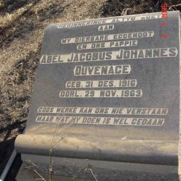 DUVENAGE Abel Jacobus Johannes 1916-1963