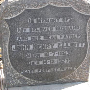 ELLIOTT John Henry 1863-1927 
