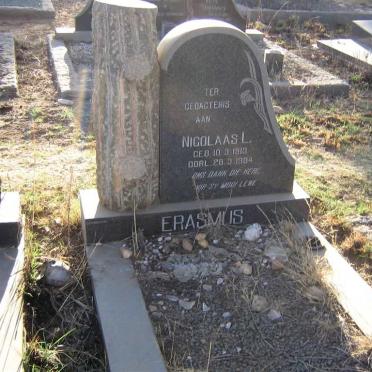 ERASMUS Nicolaas L. 1913-1984