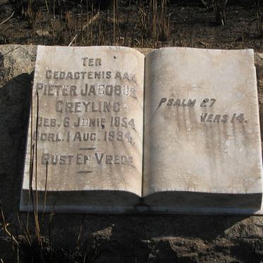 GREYLING Pieter Jacobus 1854-1934