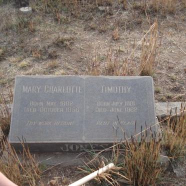 JONES Timothy 1881-1962 &amp; Mary Charlotte 1882-1956