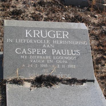 KRUGER Casper Paulus 1918-1982
