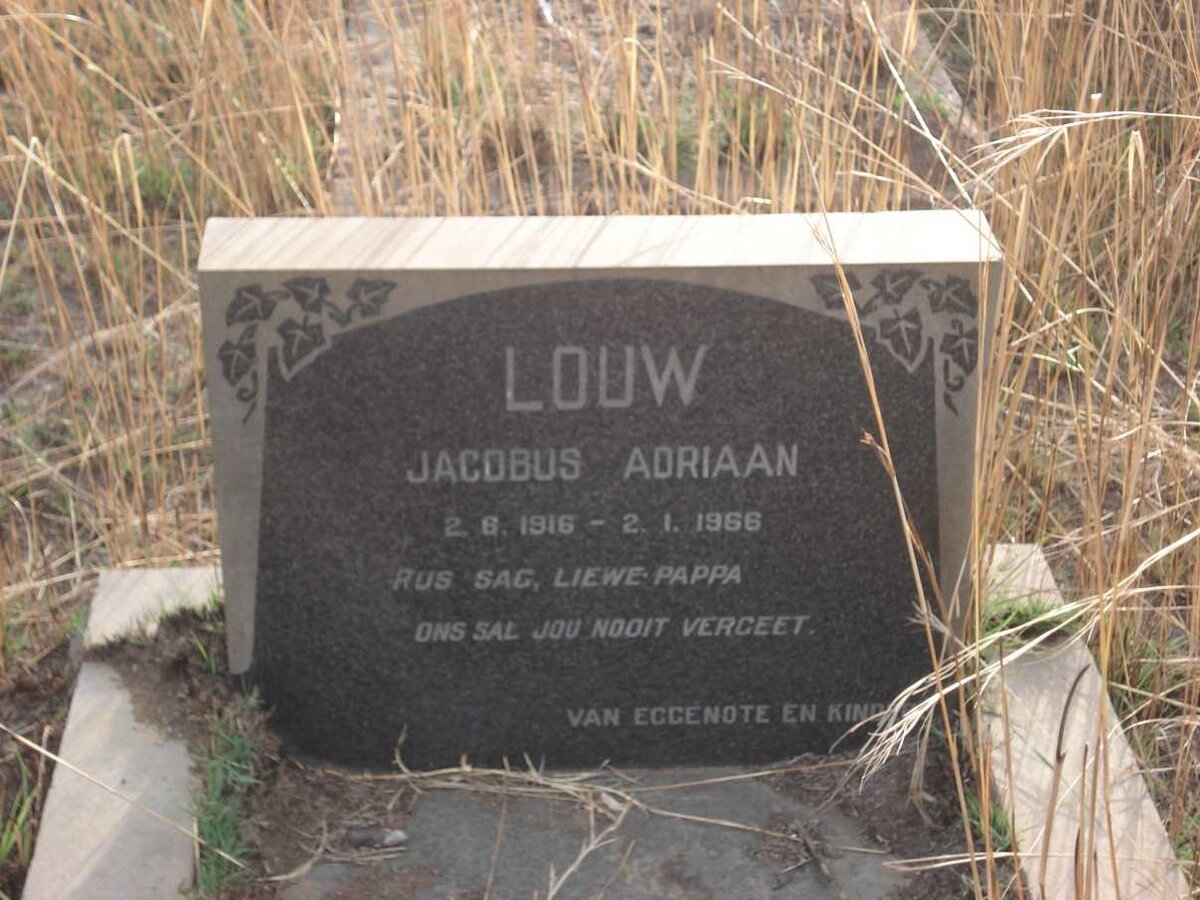 LOUW Jacobus Adriaan 1916-1966