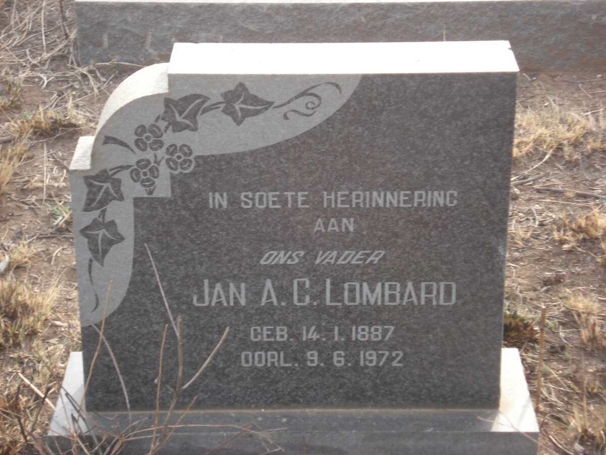 LOMBARD Jan A.C. 1887-1972