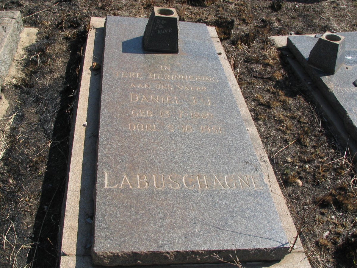 LABUSCHAGNE Daniel J.J. 1869-1961