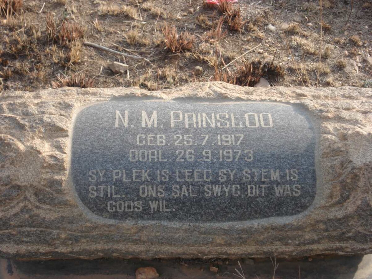 PRINSLOO N.M. 1917-1973