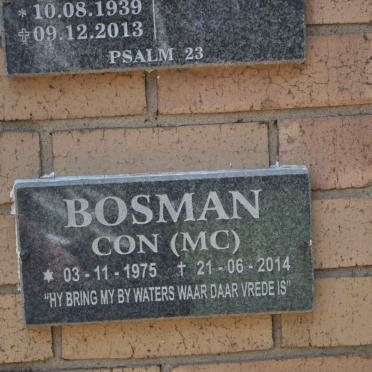 BOSMAN M.C. 1975-2014