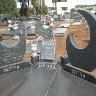 BOTHA Andries Johannes 1934-1991 :: JACOBS Susanna Catharina Petronella 1957-2008
