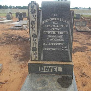 DAVEL Willem Martinus 1910-1952