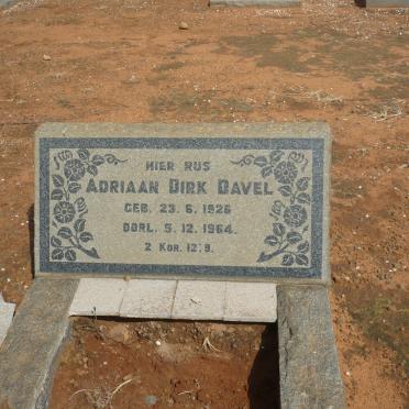 DAVEL Adriaan Dirk 1926-1964