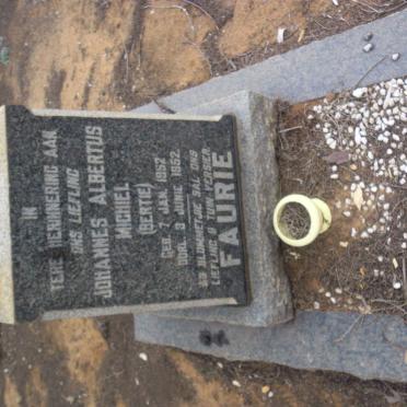 FAURIE Johannes Albertus Michiel 1952-1952