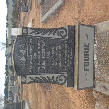 FOURIE Elena Elisabetha nee V.D. MERWE 1875-1928