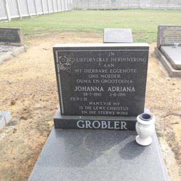 GROBLER Johanna Adriana 1910-1991