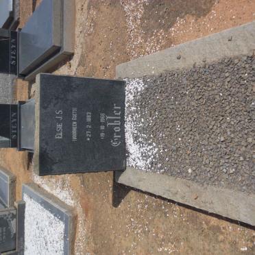 GROBLER Elsie J.S. voorheen ROETS 1893-1966