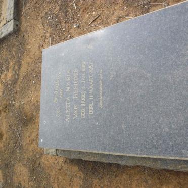 HEERDEN Aletta Maria, van nee HUGO 188?-1957