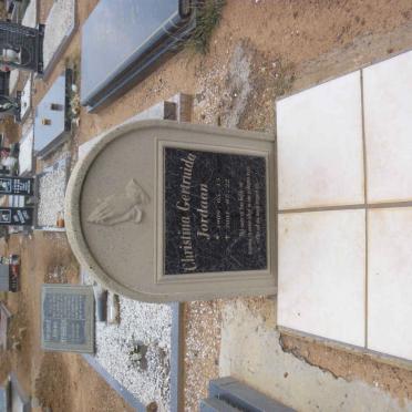 JORDAAN Christina Gertruida 1909-2001