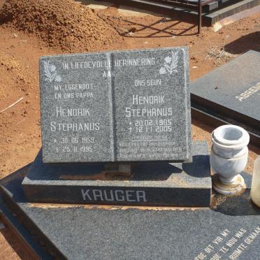 KRUGER Hendrik Stephanus 1959-1995 :: KRUGER Hendrik Stephanus 1985-2005