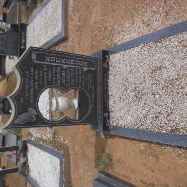 KOEKEMOER Gertruida Jacoba Elizabeth nee DU TOIT 1928-1998