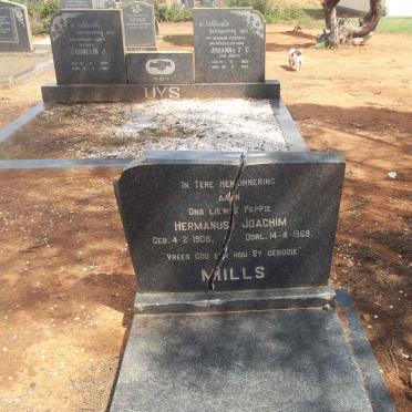 MILLS Hermanus Joachim 1908-1969