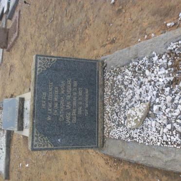 RENSBURG Catharina Maria, Janse van nee PRETORIUS 18?1-1957