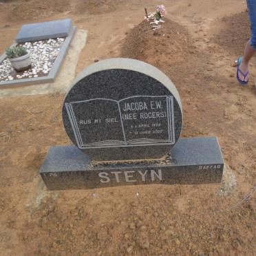 STEYN Jacoba E.W. nee ROGERS 1934-2000