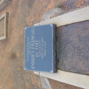 TOIT Andries Francois, du 1877-1918