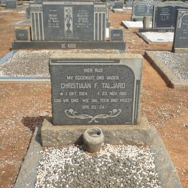 TALJARD Christiaan F. 1924-1961