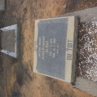 TOIT Anna Francina, du 1879-1963