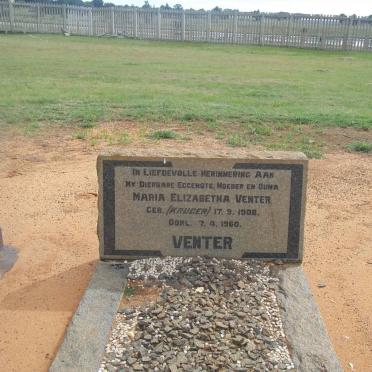 VENTER Maria Elizabetha nee KRUGER 1908-1960