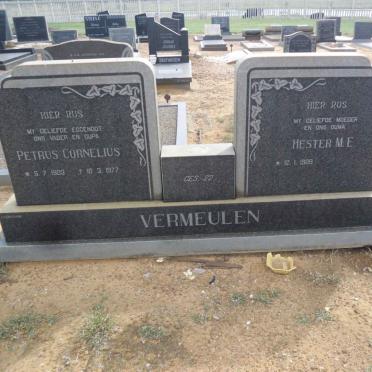 VERMEULEN Petrus Cornelius 1903-1977 &amp; Hester M.E. 1909-
