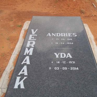VERMAAK Andries 1910-1994 &amp; Yda 1931-2014