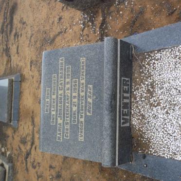 VENTER Maria Johanna Catharina formerly VAN VREDEN nee STEENKAMP 1890-1956