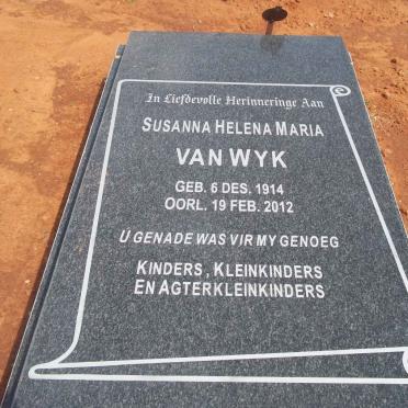 WYK Susanna Helena Maria, van 1914-2012