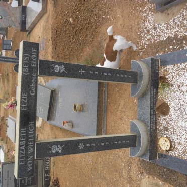 WIELLIGH Elizabeth Elzie, von nee ELOFF 1913-2001