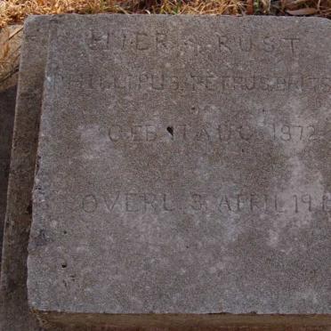 BRITS Phillipus Petrus 1872-1941