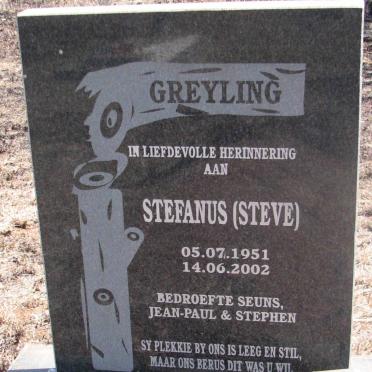 GREYLING Stefanus 1951-2002